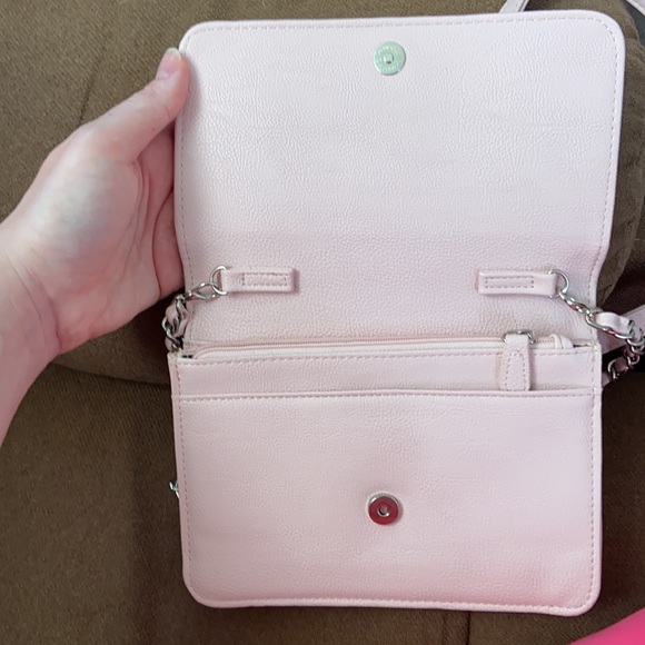 Betsey Johnson Light Pink Bow Shoulder Crossbody Bag Purse Wallet - Picture 11 of 17